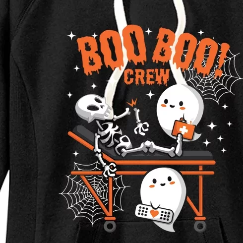 Funny Ghost Halloween Nurse Gifts Women's Fleece Hoodie