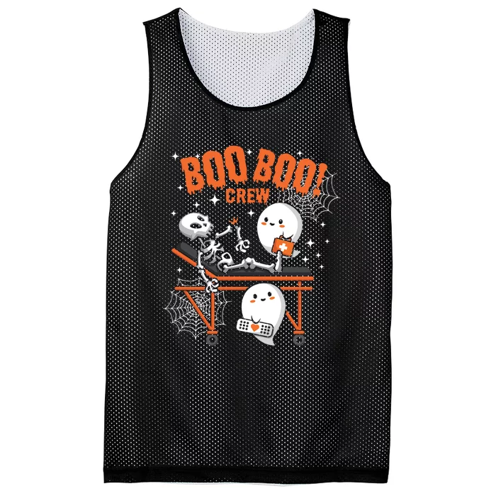 Funny Ghost Halloween Nurse Gifts Mesh Reversible Basketball Jersey Tank