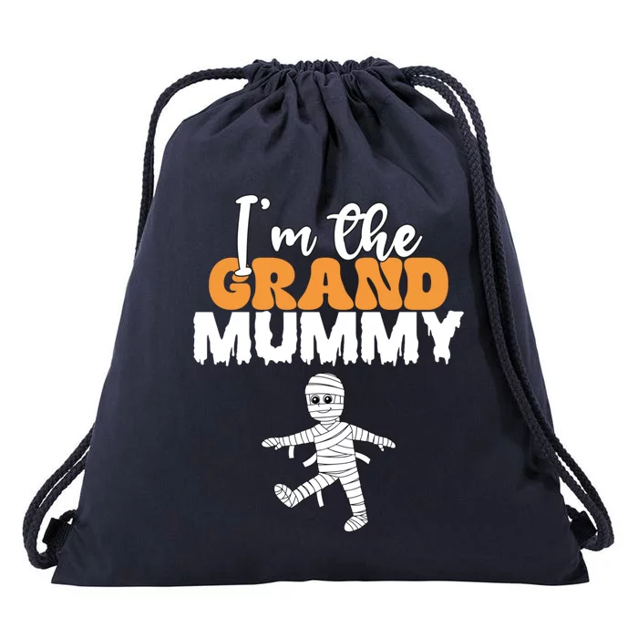 Funny Grandma Halloween IM The Grand Mummy Costume Humor Gift Drawstring Bag