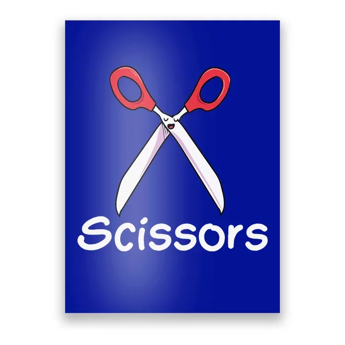 Funny Group Halloween Outfit Rock Paper Scissors Costume Gift Poster