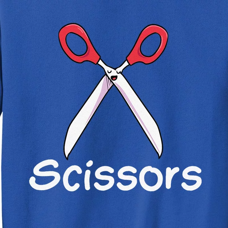 Funny Group Halloween Outfit Rock Paper Scissors Costume Gift Tall Sweatshirt