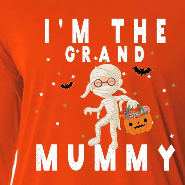 Funny Grandma Halloween Cute Gift IM The Grand Mummy Gift Cooling Performance Long Sleeve Crew