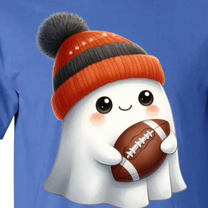 Football Ghost Halloween Party Costume Gift Tall T-Shirt