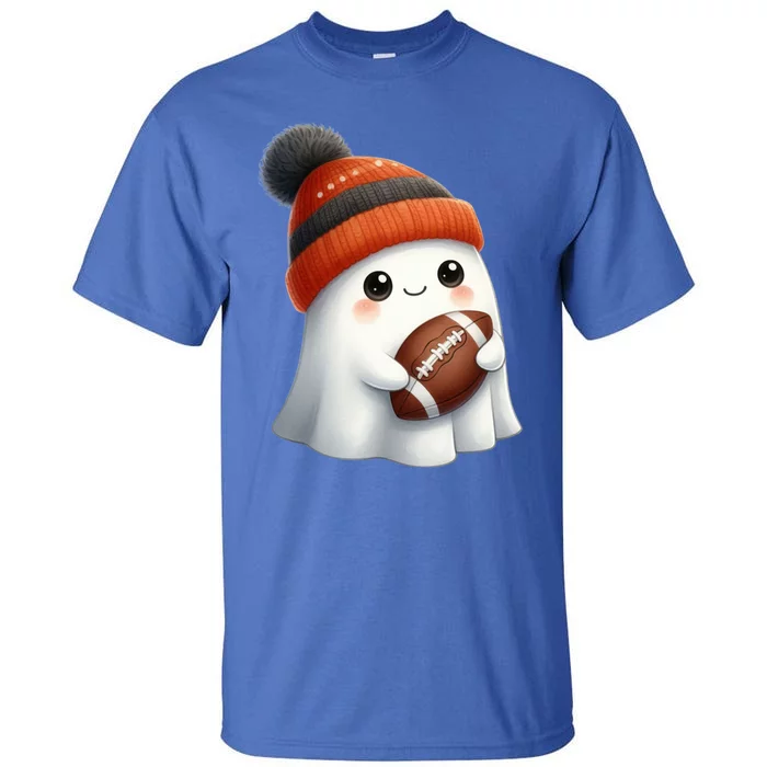 Football Ghost Halloween Party Costume Gift Tall T-Shirt