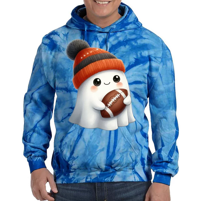 Football Ghost Halloween Party Costume Gift Tie Dye Hoodie