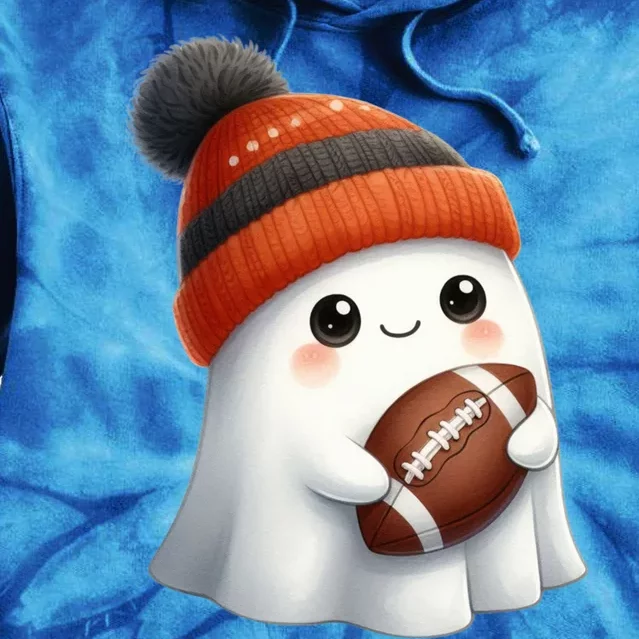 Football Ghost Halloween Party Costume Gift Tie Dye Hoodie