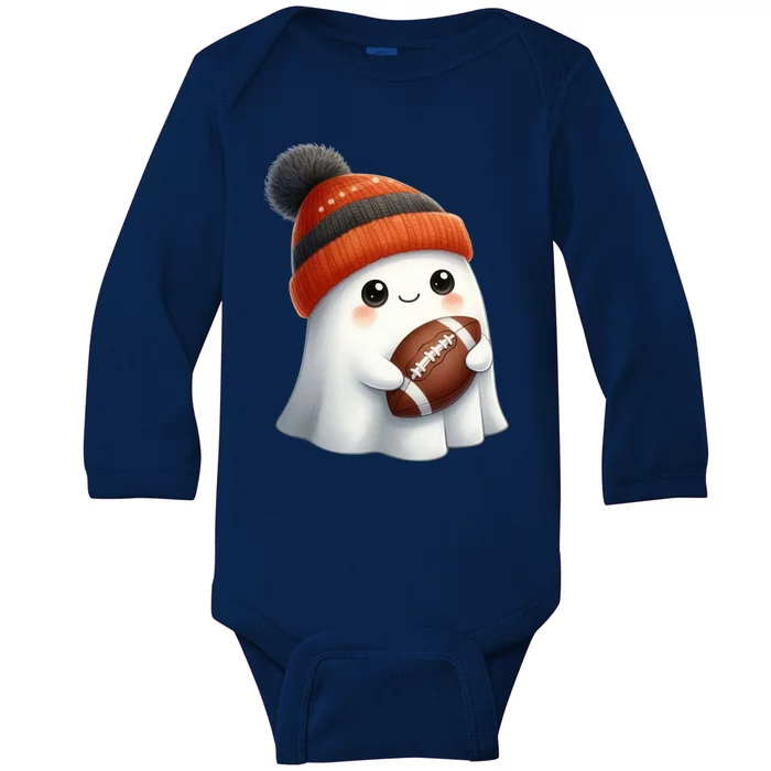 Football Ghost Halloween Party Costume Gift Baby Long Sleeve Bodysuit