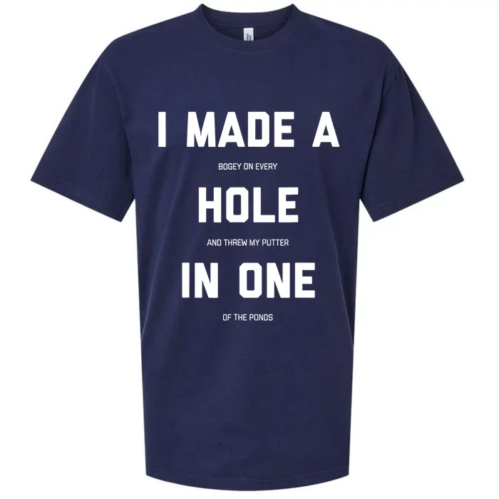 Funny Golf Hole In One Golf Gag Gifts Sueded Cloud Jersey T-Shirt