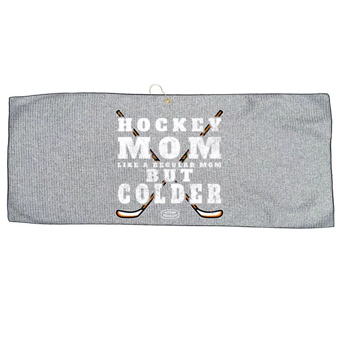 Funny Gift Hockey Mom Gift Like A Regular Mom But Colder Gift Meaningful Gift Large Microfiber Waffle Golf Towel