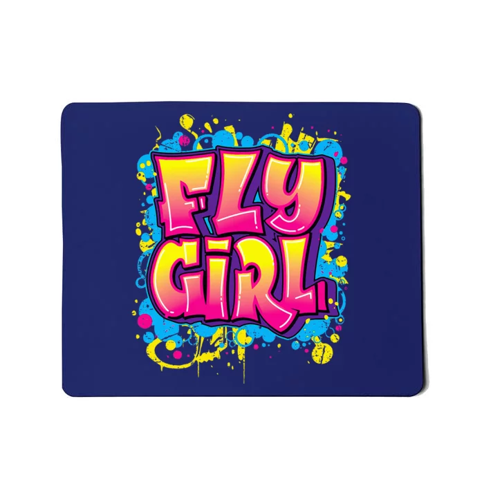 Fly Girl Hip Hop 80s 90s Dance Bgirl Urban Graffiti Style Mousepad