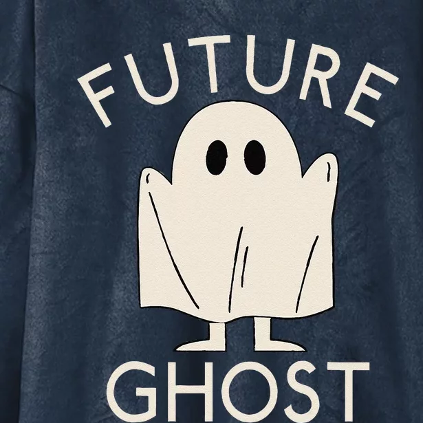 Future Ghost Halloween Ghost Spooky Hooded Wearable Blanket