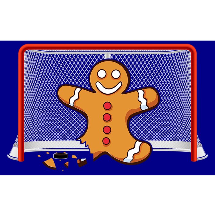 Funny Gingerbread Hockey Goalie Thanksgiving Christmas Gift Bumper Sticker