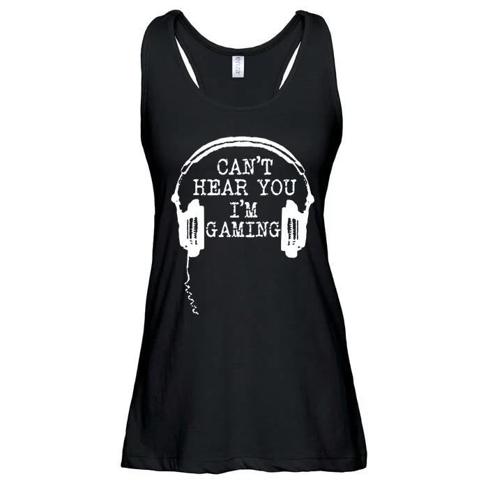 Funny Gamer Headset I CanT Hear You IM Gaming Ladies Essential Flowy Tank