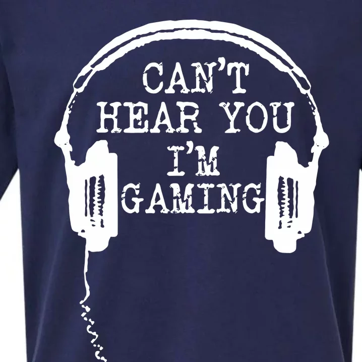 Funny Gamer Headset I CanT Hear You IM Gaming Sueded Cloud Jersey T-Shirt