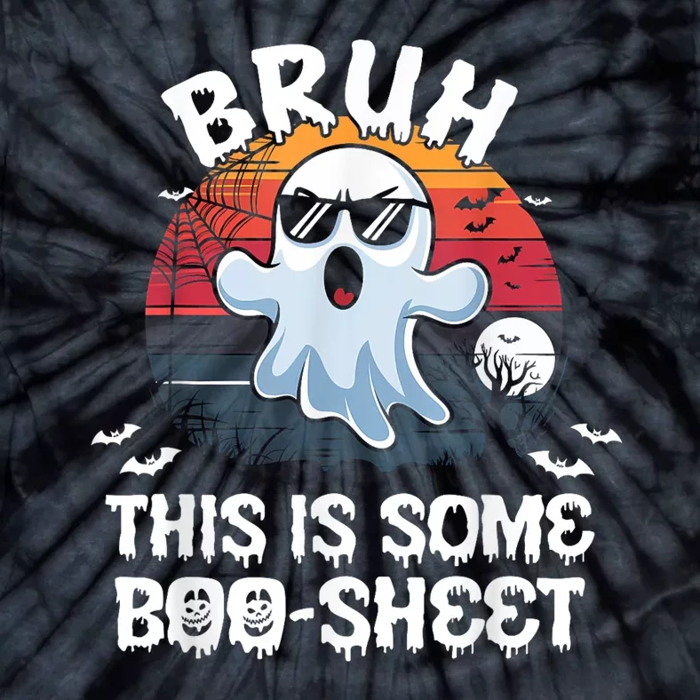 Funny Ghost Halloween Humor Bruh This Is Some Boo Sheet Tie-Dye T-Shirt