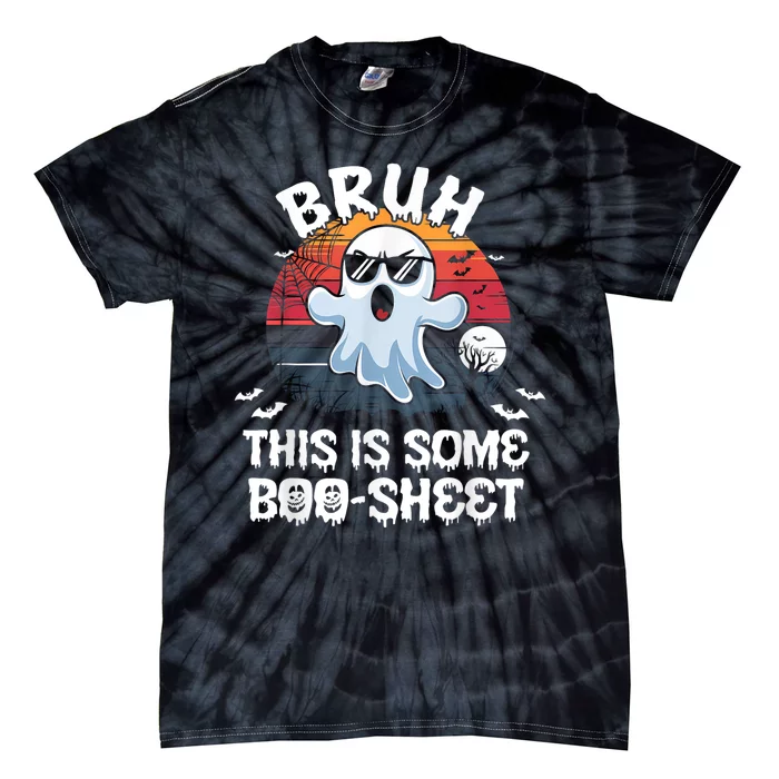 Funny Ghost Halloween Humor Bruh This Is Some Boo Sheet Tie-Dye T-Shirt