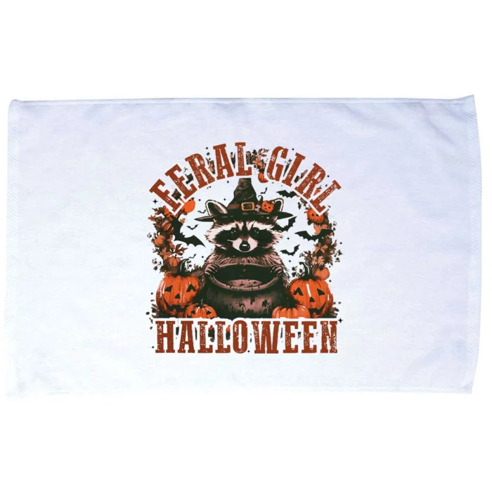 Feral Girl Halloween  Feral Microfiber Hand Towel