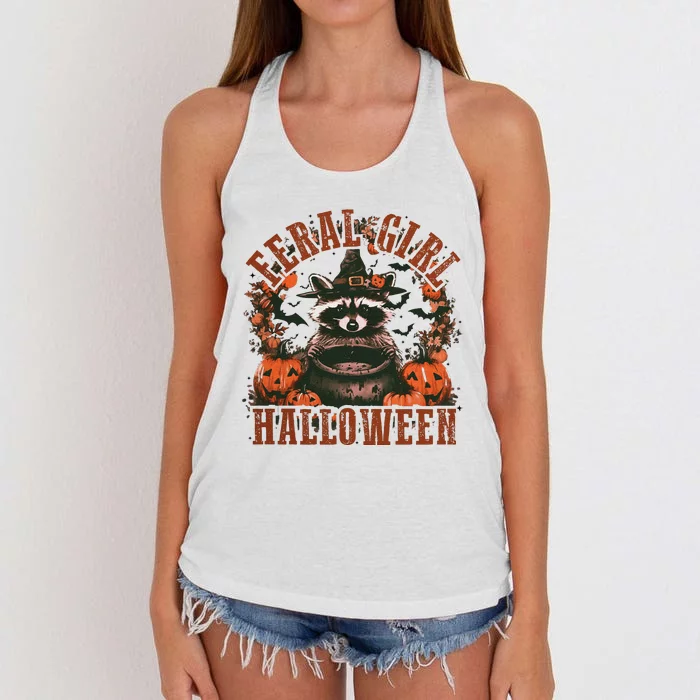 Feral Girl Halloween  Feral Women's Knotted Racerback Tank