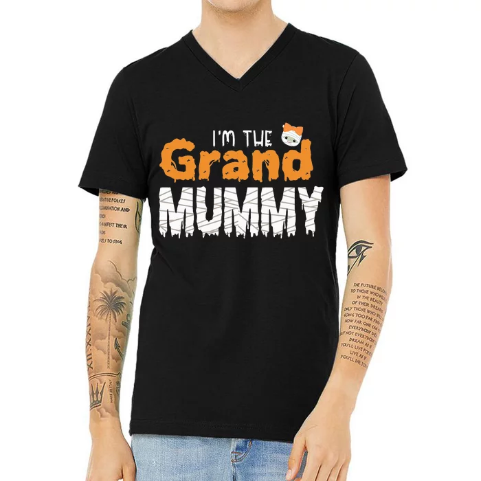 Funny Grandma Halloween Costume V-Neck T-Shirt