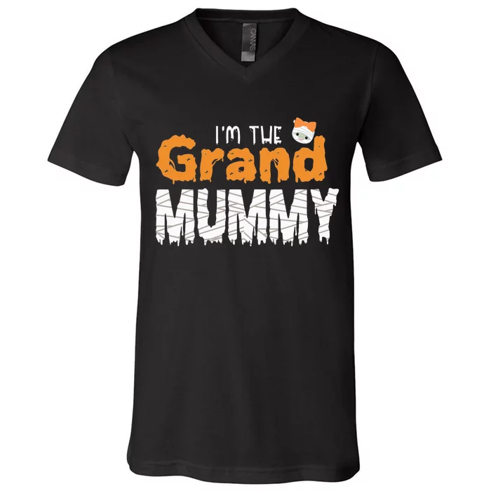 Funny Grandma Halloween Costume V-Neck T-Shirt