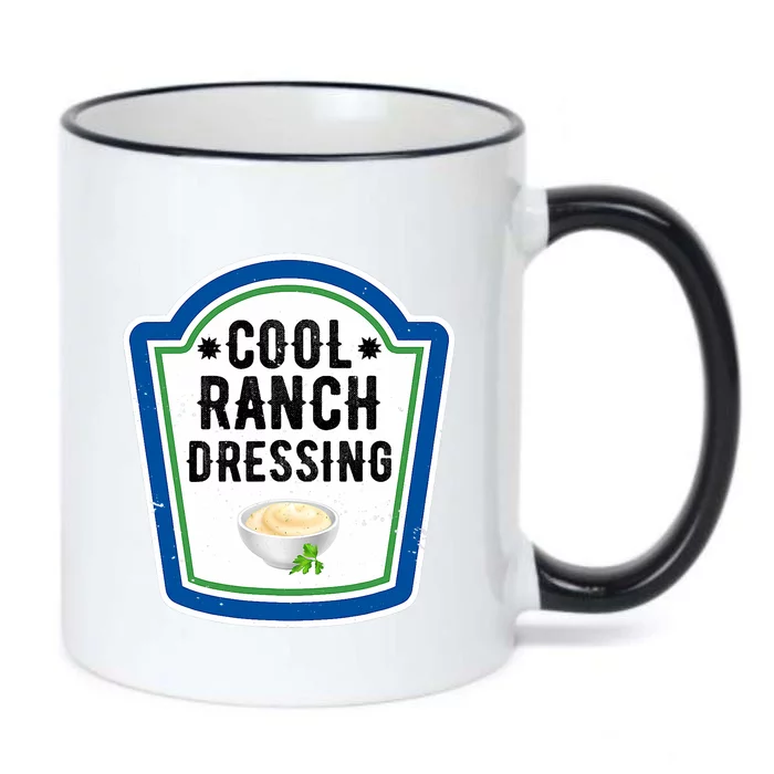 Funny Group Halloween Costume Ranch Dressing Group Condiment Black Color Changing Mug