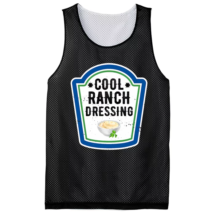 Funny Group Halloween Costume Ranch Dressing Group Condiment Mesh Reversible Basketball Jersey Tank