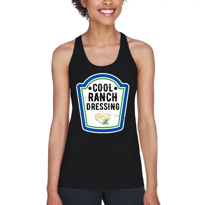 Funny Group Halloween Costume Ranch Dressing Group Condiment Women's Racerback Tank