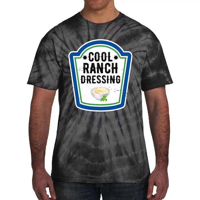 Funny Group Halloween Costume Ranch Dressing Group Condiment Tie-Dye T-Shirt