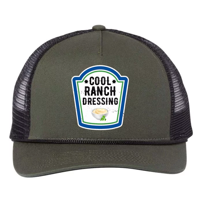 Funny Group Halloween Costume Ranch Dressing Group Condiment Retro Rope Trucker Hat Cap