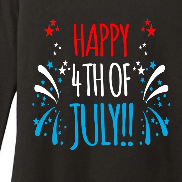 Firework Gift Happy Fourth Of July! Gift Womens CVC Long Sleeve Shirt