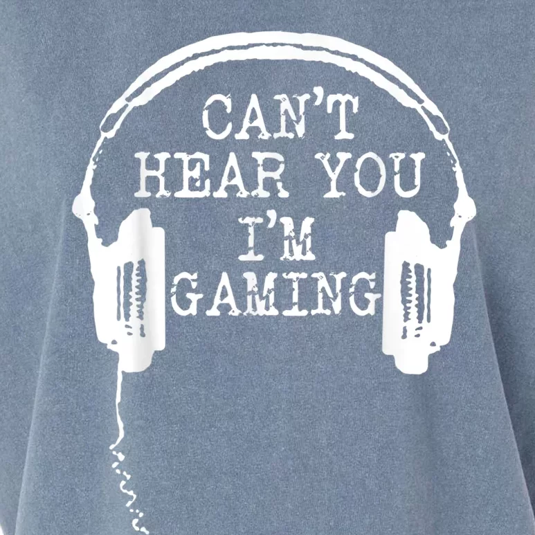 Funny Gamer Headset I Cant Hear You Im Gaming Garment-Dyed Women's Muscle Tee