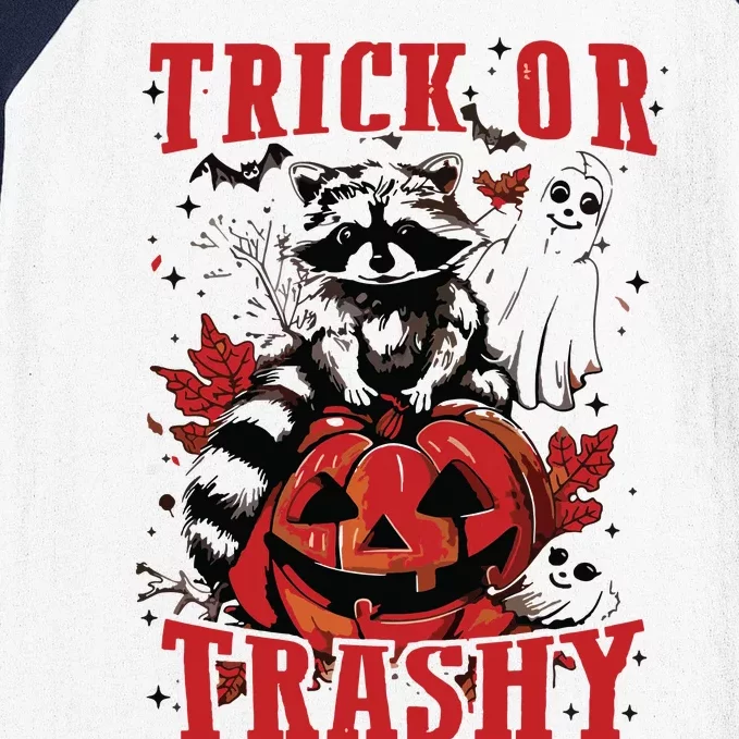 Feral Girl Halloween Trick Or Trashy Baseball Sleeve Shirt