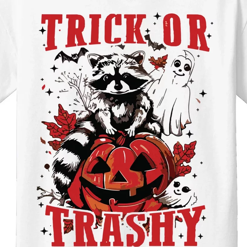 Feral Girl Halloween Trick Or Trashy Kids T-Shirt