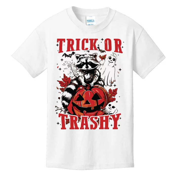 Feral Girl Halloween Trick Or Trashy Kids T-Shirt