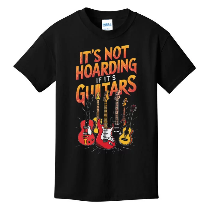 Funny Guitar Hoarding Joke Rock Music Fan Musician Kids T-Shirt