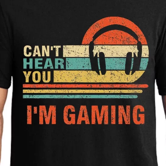 Funny Gamer Headset I CanT Hear You IM Gaming Gift Pajama Set