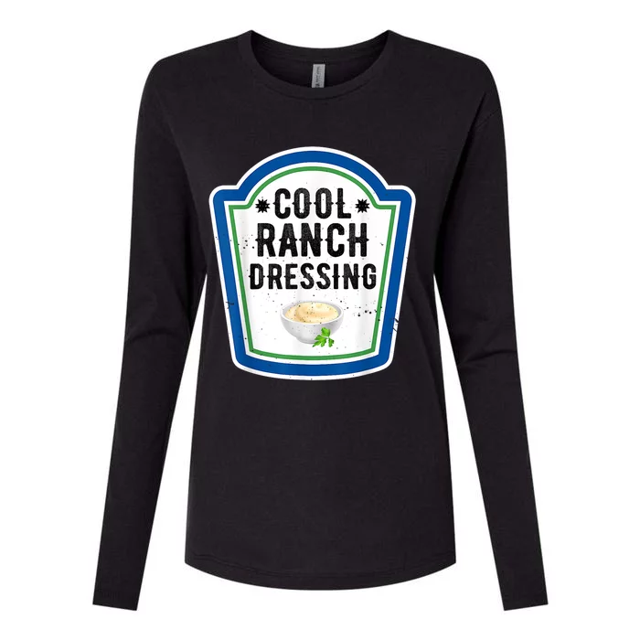 Funny Group Halloween Costume Ranch Dressing Group Condiment Womens Cotton Relaxed Long Sleeve T-Shirt