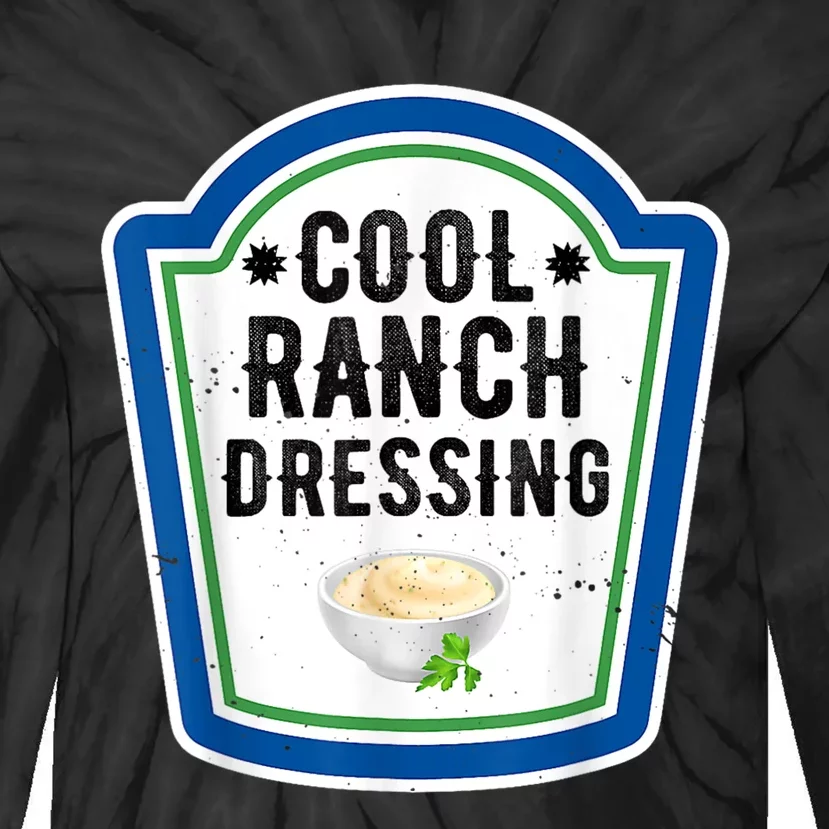 Funny Group Halloween Costume Ranch Dressing Group Condiment Tie-Dye Long Sleeve Shirt