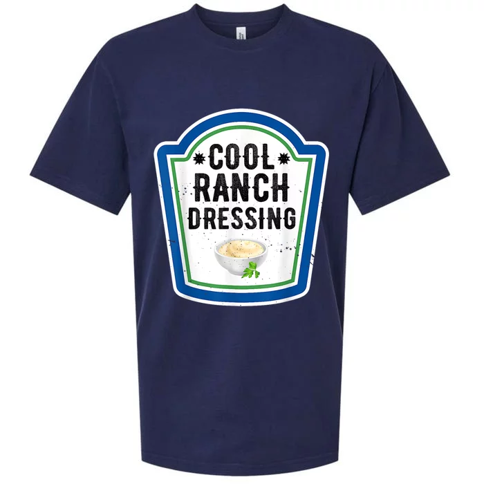 Funny Group Halloween Costume Ranch Dressing Group Condiment Sueded Cloud Jersey T-Shirt