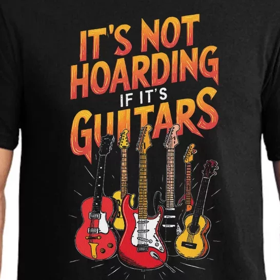 Funny Guitar Hoarding Joke Rock Music Fan Musician Pajama Set