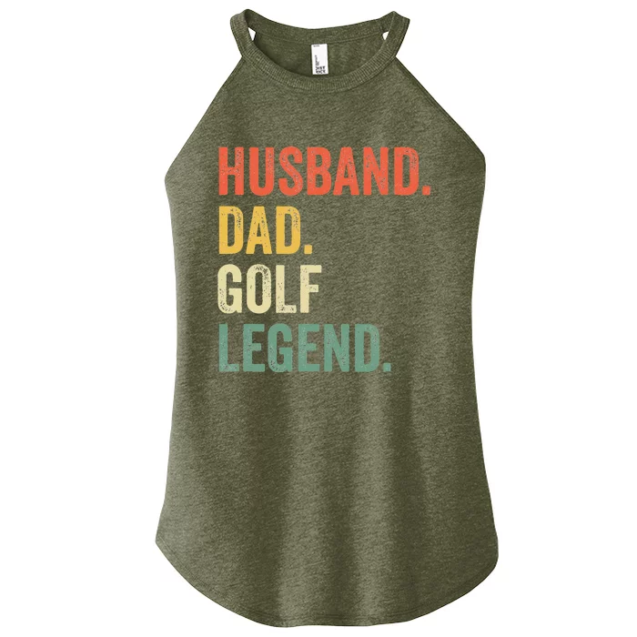 Funny Golfer Husband Dad Golf Legend Golfing Father Women’s Perfect Tri Rocker Tank