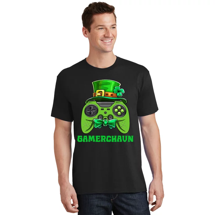 Funny Gamerchaun Irish Gamer Leprechaun St Patrick's Day T-Shirt