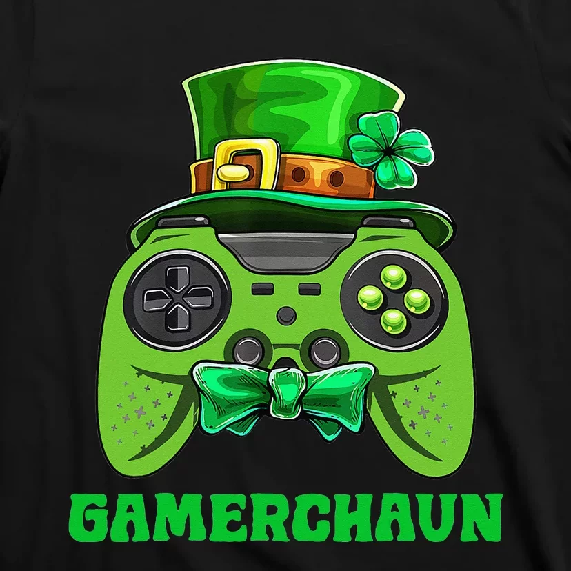 Funny Gamerchaun Irish Gamer Leprechaun St Patrick's Day T-Shirt