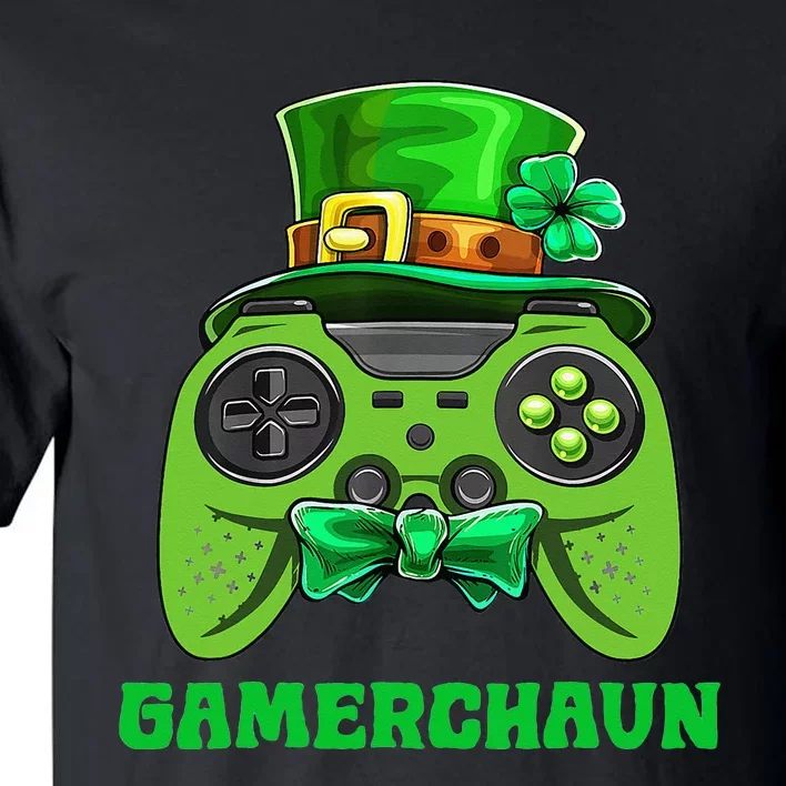 Funny Gamerchaun Irish Gamer Leprechaun St Patrick's Day Tall T-Shirt