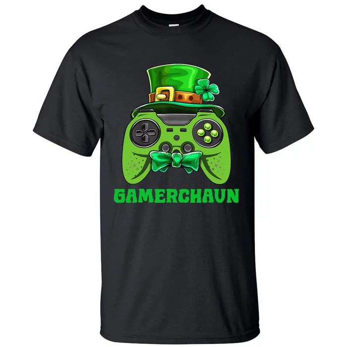 Funny Gamerchaun Irish Gamer Leprechaun St Patrick's Day Tall T-Shirt