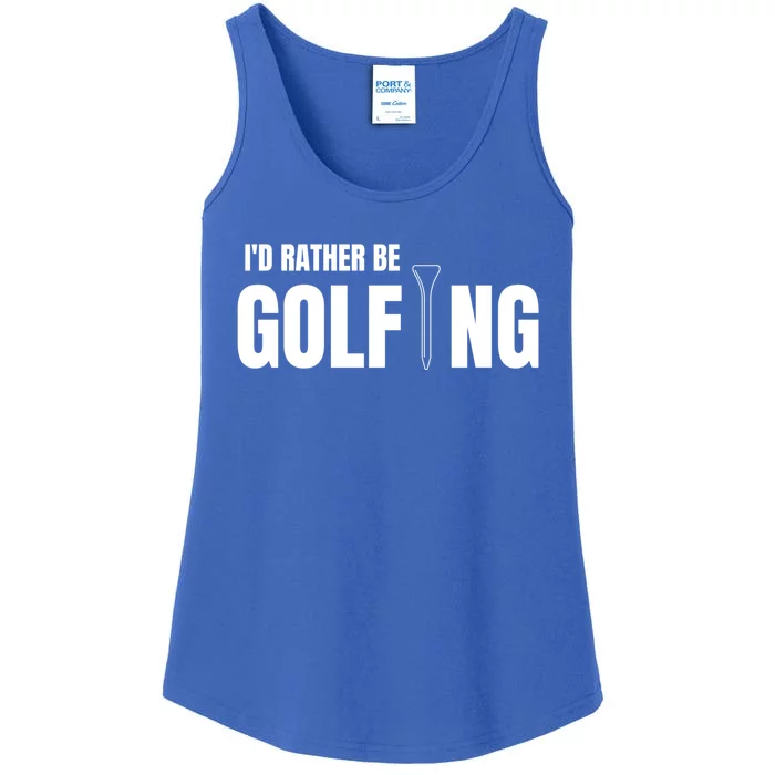 Funny Golf Id Rather Be Golfing Gift Ladies Essential Tank