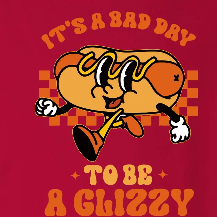 Funny Groovy ItS A Bad Day To Be A Glizzy Hot Dog Humor Toddler Long Sleeve Shirt