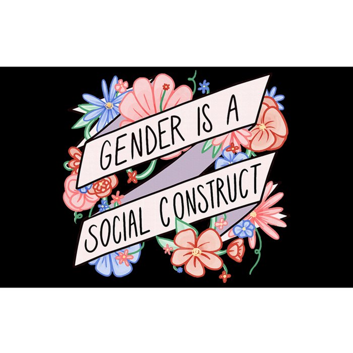 Floral Gender Is A Social Construct Bumper Sticker