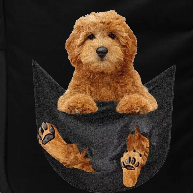 Funny Goldendoodle In Your Pocket For Groodle Lovers Impact Tech Backpack