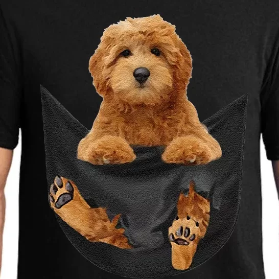 Funny Goldendoodle In Your Pocket For Groodle Lovers Pajama Set